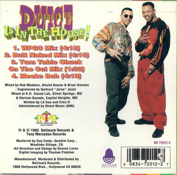 Duice : Duice Is In The House! (Special Remixes) (CD, Single)