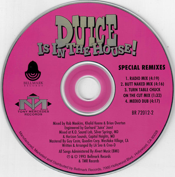 Duice : Duice Is In The House! (Special Remixes) (CD, Single)
