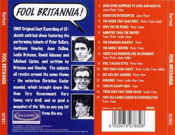 Peter Sellers, Joan Collins, Anthony Newley : Fool Britannia! (CD, Album)