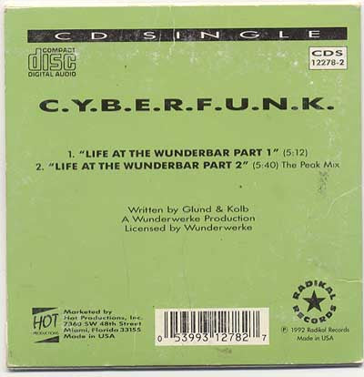 C.Y.B.E.R.F.U.N.K. : Life At The Wunderbar (CD, Single)