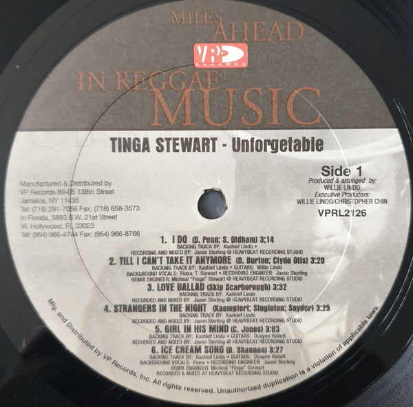 Tinga Stewart : Unforgettable (LP)