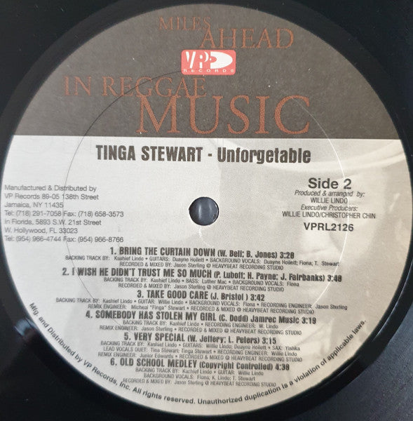 Tinga Stewart : Unforgettable (LP)