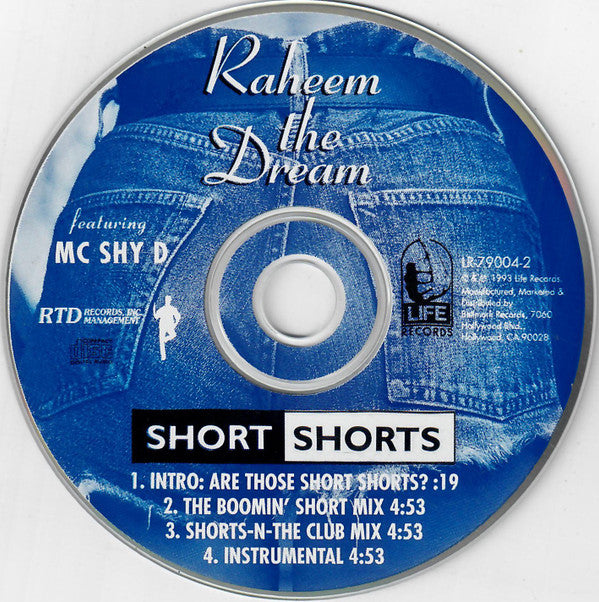 Raheem The Dream Featuring MC Shy D : Short Shorts (CD, Single)