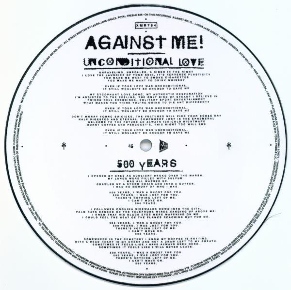 Against Me! : Unconditional Love (7", Single, Ltd, Num, Pic)