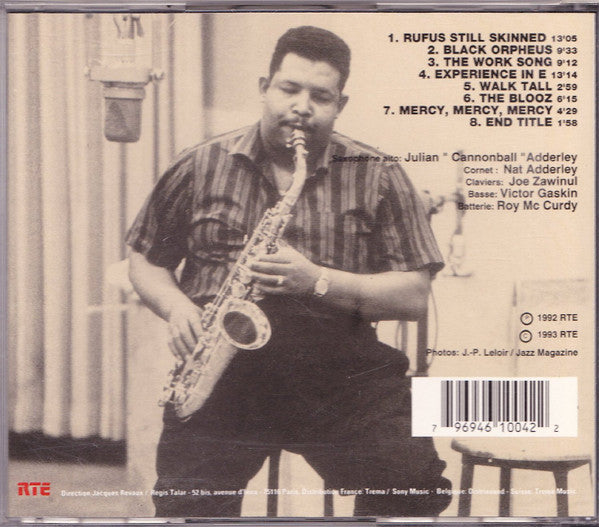 Cannonball Adderley And His Quintet* : En Concert Avec Europe 1 - Salle Pleyel 27 Mars • 1969 (CD, Album)