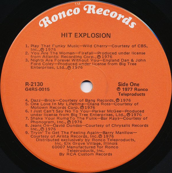Various : Hit Explosion (LP, Comp)