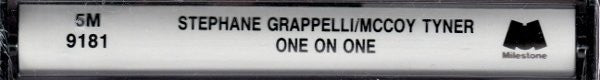 Stéphane Grappelli / McCoy Tyner : One On One (Cass, Album)