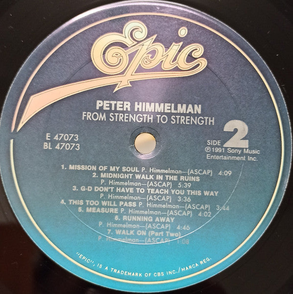 Peter Himmelman : From Strength To Strength (LP, Album)