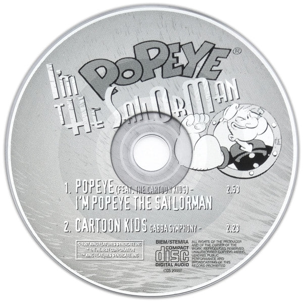 Popeye* : I'm Popeye The Sailorman (CD, Single)