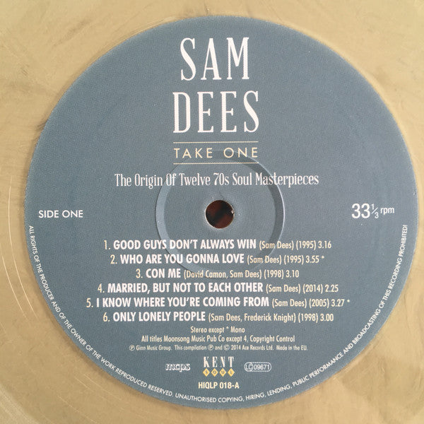 Sam Dees : Take One (The Origin Of Twelve 70s Soul Masterpieces) (LP, Comp, Mono)
