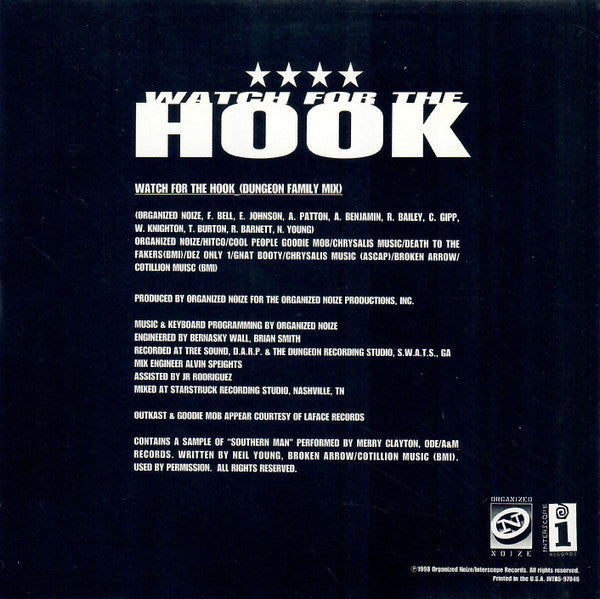 Cool Breeze (2) Featuring OutKast, Goodie Mob & Witchdoctor : Watch For The Hook (CD, Single)