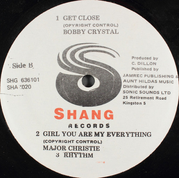 Cobra* & L. Sibbles* / Bobby Crystal / Major Christie : Come Easy / Get Close / Girl You Are My Everything (12")