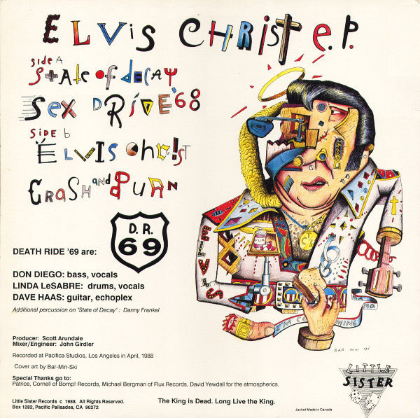 Death Ride '69* : Elvis Christ EP (12", EP)