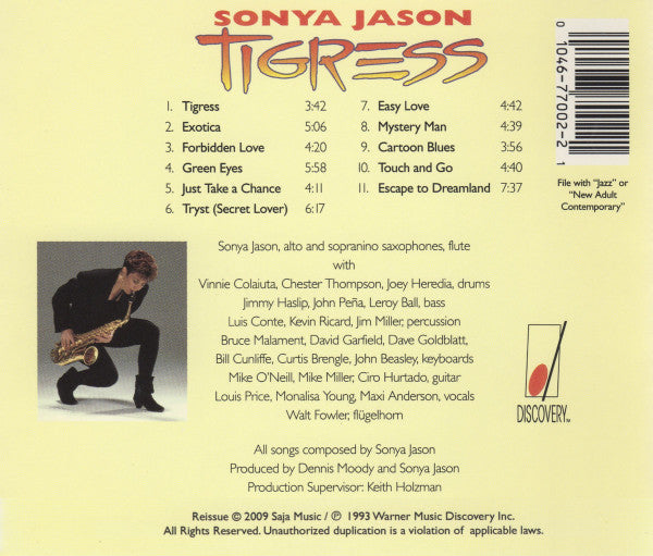 Sonya Jason : Tigress (CD, Album)