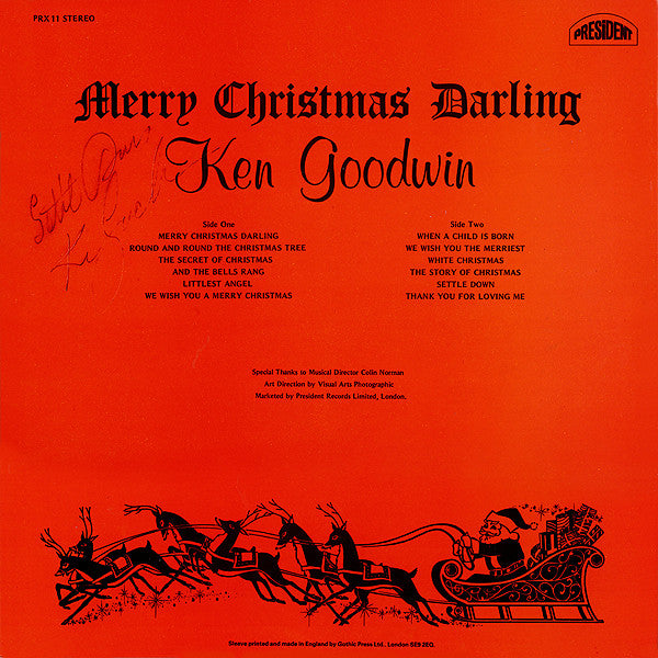 Ken Goodwin : Merry Christmas Darling (LP)