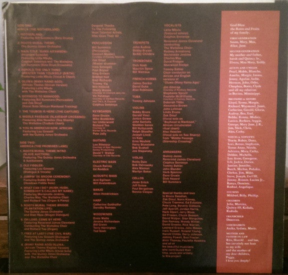 Quincy Jones : Roots: The Saga Of An American Family (LP, Album, Club)
