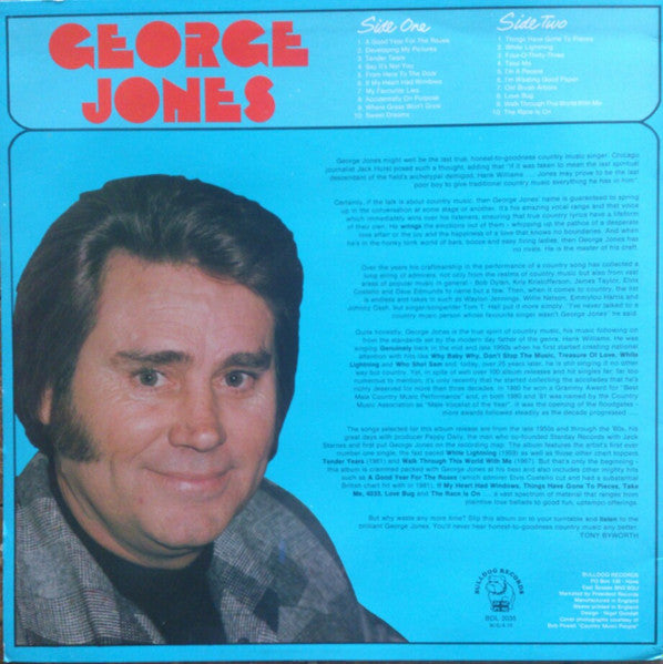George Jones (2) : 20 Golden Pieces Of George Jones (LP, Comp)