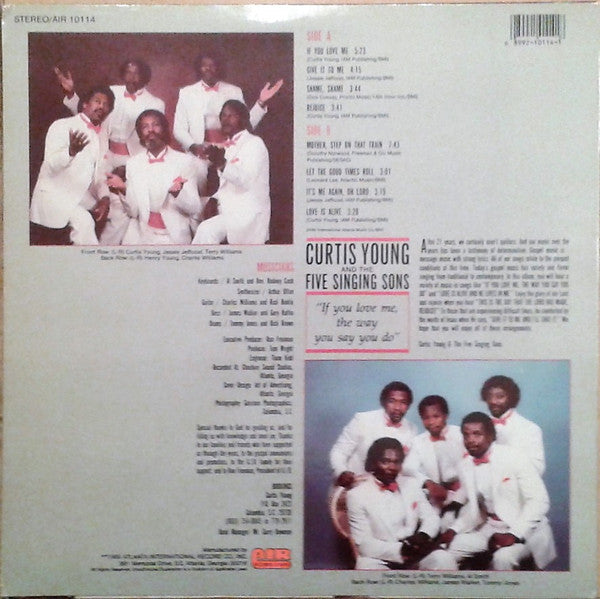 Curtis Young (4) And The Five Singing Sons :  If You Love Me The Way You Say You Do  (LP)