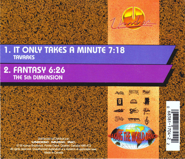 Tavares / The 5th Dimension* : It Only Takes A Minute / Fantasy (CD, Maxi)