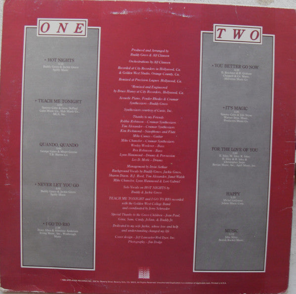Buddy Greco & Visions (20) : Hot Nights (LP, Album)