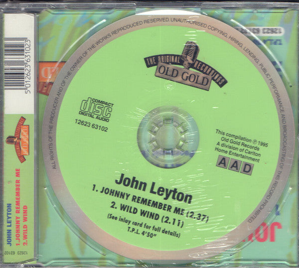 John Leyton : Johnny Remember Me / Wild Wind (CD, Single)