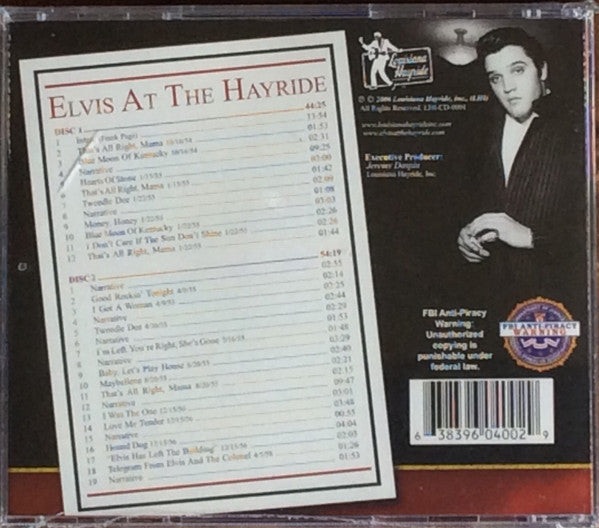 Elvis Presley : Elvis At The Hayride (2xCD, Comp)