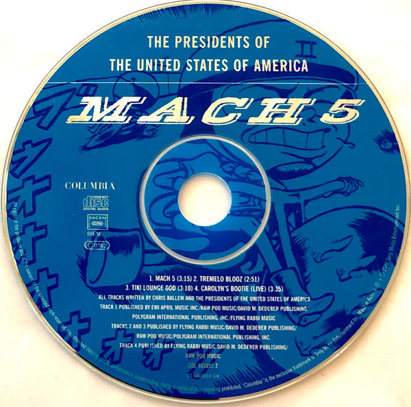 The Presidents Of The United States Of America : Mach 5 (CD, Maxi)