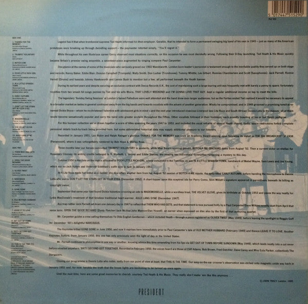 Ted Heath And His Music : Thanks For The Memory (LP)