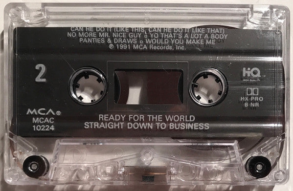 Ready For The World : Straight Down To Business (Cass, Album)