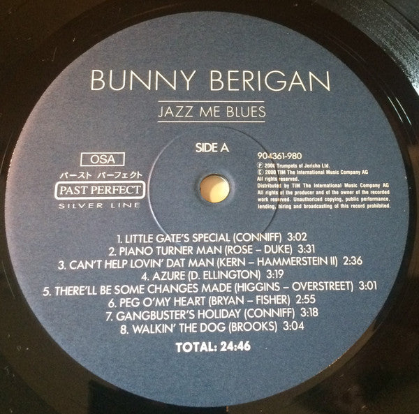Bunny Berigan : Jazz Me Blues (LP, Comp)