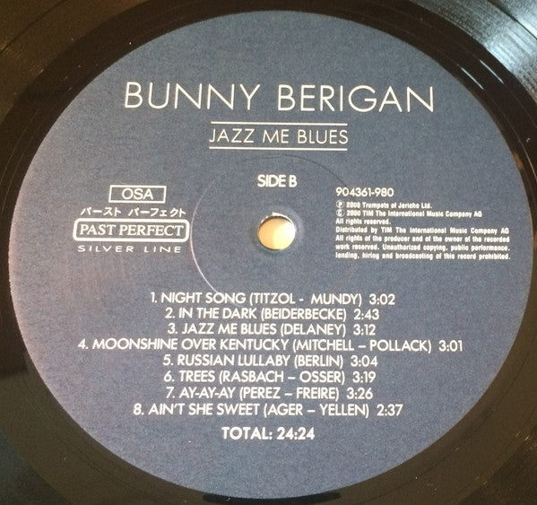 Bunny Berigan : Jazz Me Blues (LP, Comp)