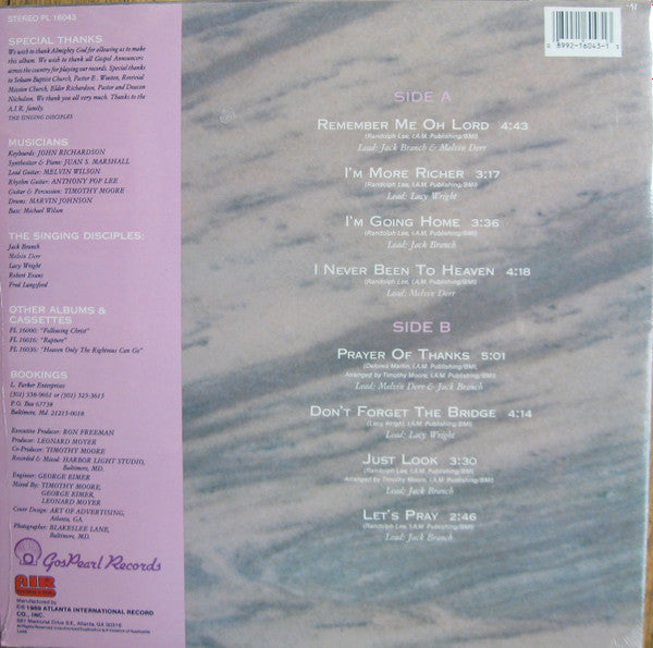 Singing Disciples : Remember Me Oh Lord (LP, Album)