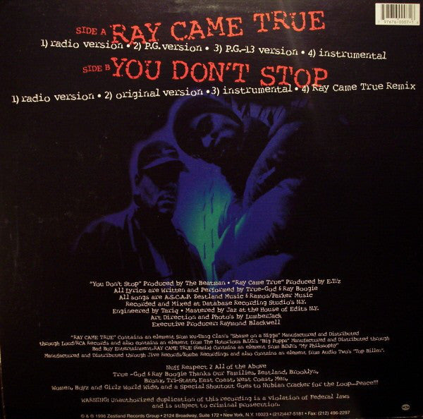 Evil Twins : Ray Came True / You Don't Stop (12", Maxi)