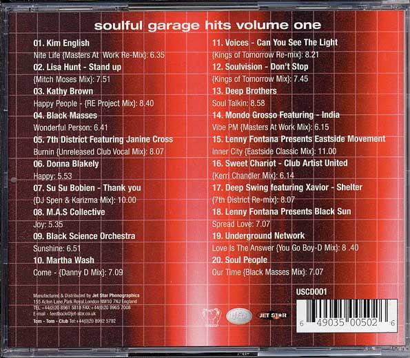Various : Soulful Garage Hits Volume One (2xCD, Comp)