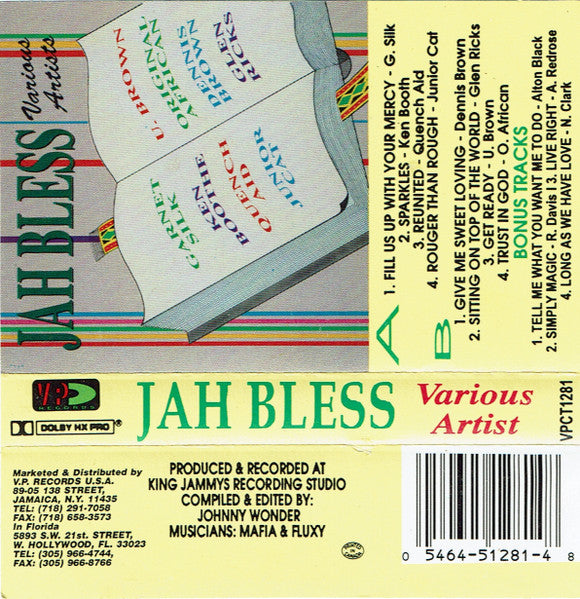 Various : Jah Bless (Cass, Comp)