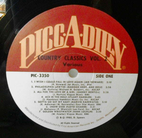 Various : Country Classics Volume Two (LP, Comp)