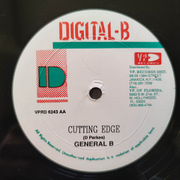 Shabba Ranks / General B : Come Wuk Mi Looks / Cutting Edge (12")