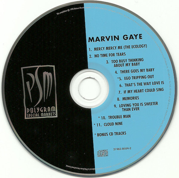Marvin Gaye : Mercy Mercy Me • Too Busy Thinking About My Baby (CD, Comp)