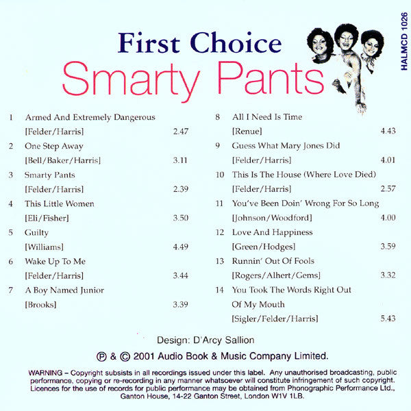 First Choice : Smarty Pants (CD, Comp)