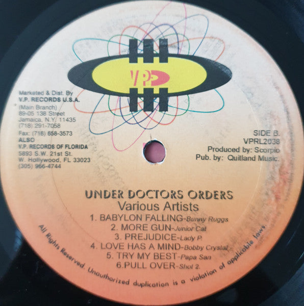 Various : Under Doctors Orders (LP, Comp)