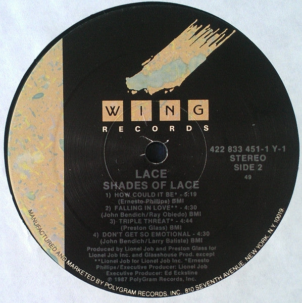 Lace* : Shades Of Lace (LP, Album)