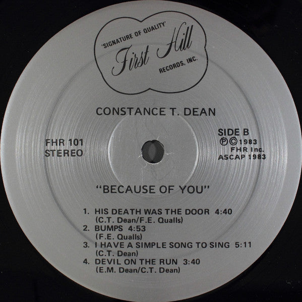 Constance T. Dean : Because Of You (LP)