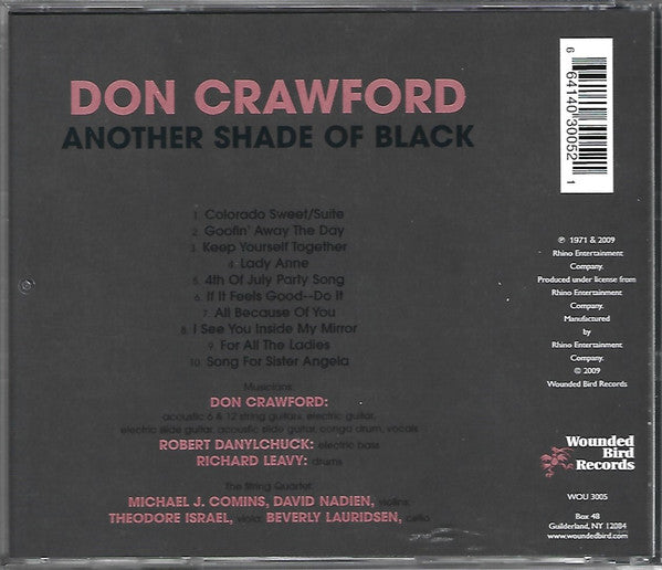 Don Crawford : Another Shade Of Black (CD, Album)