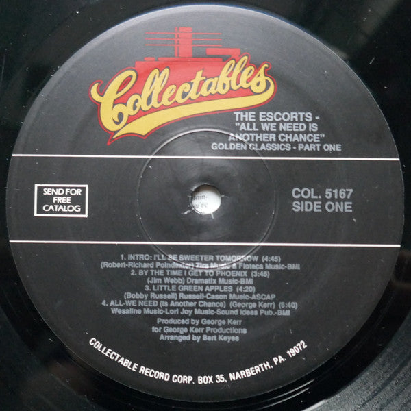 The Escorts : All We Need Is Another Chance (LP, Album, RE)