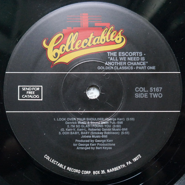 The Escorts : All We Need Is Another Chance (LP, Album, RE)
