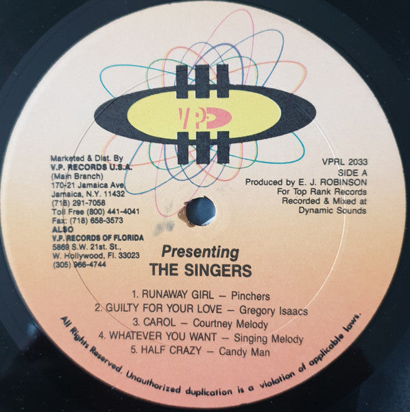 Various : Presenting The Singers (LP, Comp)