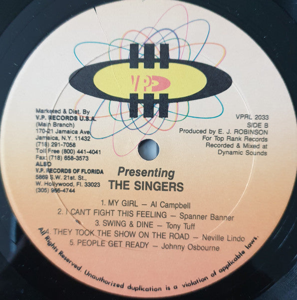Various : Presenting The Singers (LP, Comp)