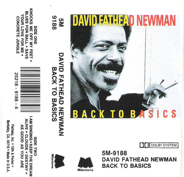 David "Fathead" Newman : Back To Basics (Cass, Comp)