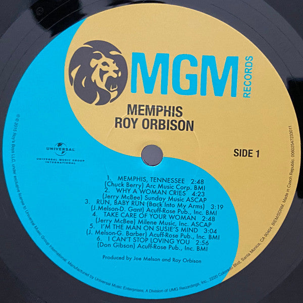 Roy Orbison : Memphis (LP, Album, RE)