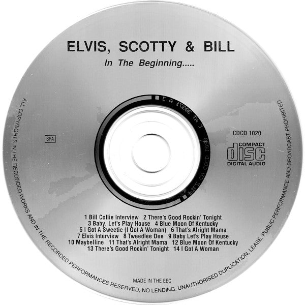 Elvis*, Scotty* & Bill* : In The Beginning (CD, Comp, RE)